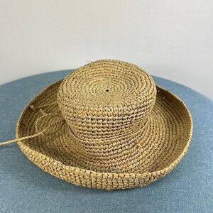The Scala Collection Woven Straw Hat With A Bow One Size